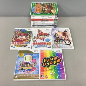 Wii用ゲームソフト 13本まとめセット 桃太郎電鉄 マリオカート みんなのリズム天国 戦国無双 他 取扱説明書付き 2506LS149