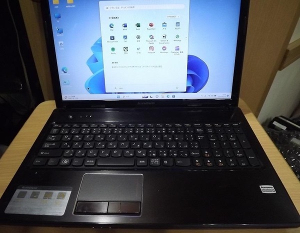Windows11pro(21H2)&Office2021pro動作品★LENOVO G570 ★i5-2520M/メモリ8GB/SSD250GB