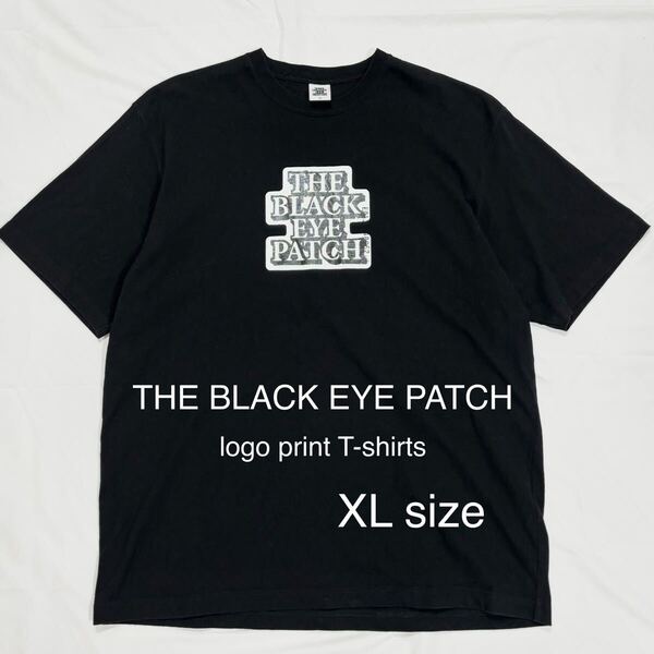 BLACK EYE ブラックアイパッチ PATCH OG LABEL Tee センターロゴ プリント Tシャツ XL