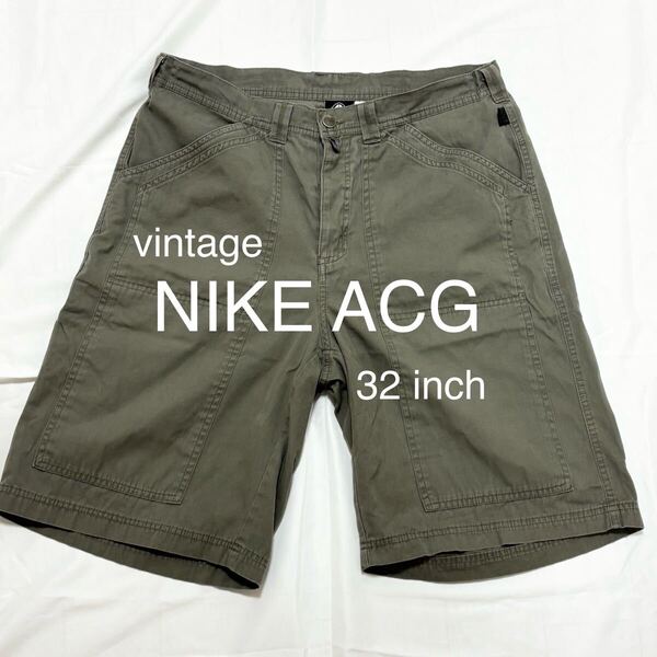 希少 NIKE ACG ベイカーパンツ ハーフパンツ vintage 32 ナイキ エーシージー ショートパンツ ショーツ