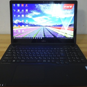 富士通 ノートパソコン LIFEBOOK AH77/W/Core i7-6700HQ 2.6GHz/4GB/1000GB/BD/中古特価良品