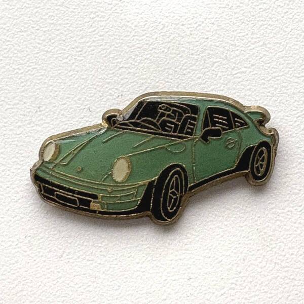 ★フランス雑貨 ★フレンチ ピンバッジ ピンズ ★ポルシェ Porsche 911 グリーン 車 ★ヴィンテージ ★ビンテージ ★アンティーク ★38816