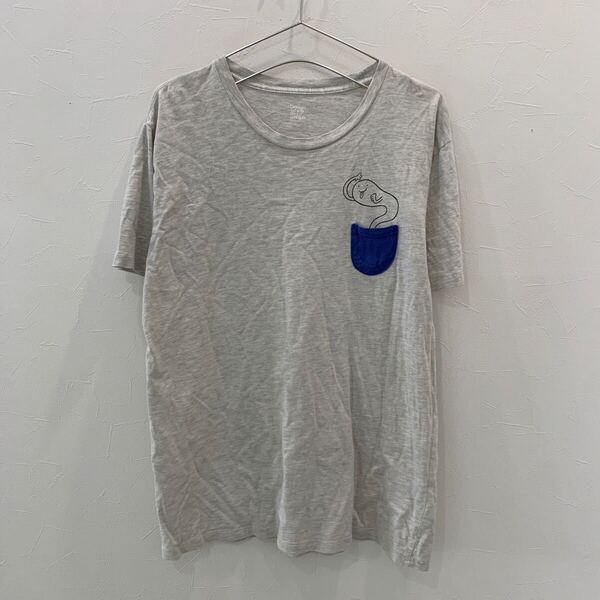 IN9 グラニフ 半袖Tシャツ グレー メンズ L