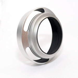 フード径:46mm クラシックメタル レンズフード カメラ用 シルバー 軽量で丈夫なアルミ合金製 口径46ミリ スクリュー ねじ込み式(銀