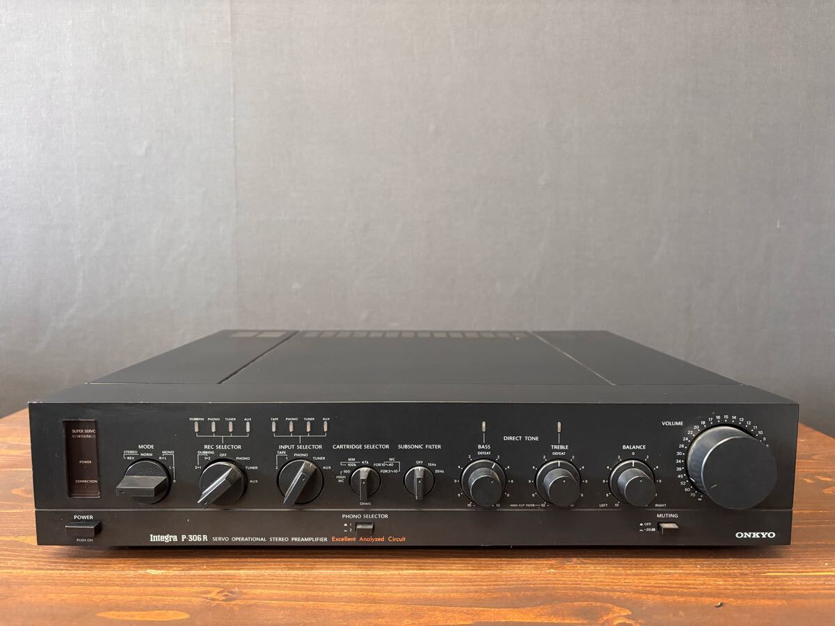 ONKYO P-306RS コントロールアンプ　動作品　プリメインアンプ使用可能 ONKYO P-306RS コントロールアンプ 動作品 プリメインアンプ使用