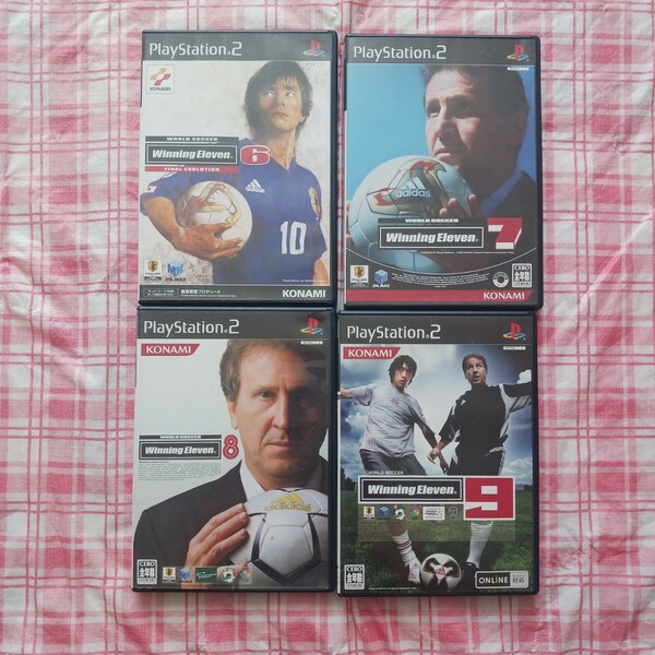 ウイニングイレブン Winning Eleven 6 FINAL EVOLUTION 7 8 9 2007 PS2 ソフト 4本セット プレステ2 ウイイレ サッカー ゲーム Football