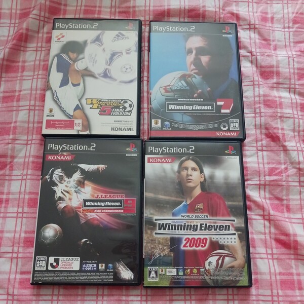ウイニングイレブン Winning Eleven 5 FINAL EVOLUTION 7 Jリーグ 9 Asia Championship 2009 ソフト 4本セット PS2 ウイイレ Football