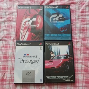 PS2 グランツーリスモ GRAN TURISMO 3 4 Prologue プロローグ Concept 2001 Tokyo Collection リッジレーサー RIDGE RACER V 5 4本組 022