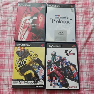 PS2 プレステ2 グランツーリスモ GRANTU RISMO 3 4 Prolog プロローグ MotoGP 2 Moto GP レースゲーム カーレース CAR Lace 4本セット 028