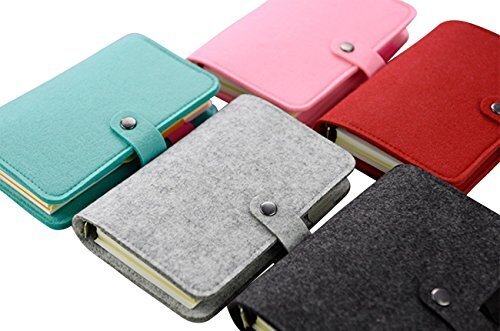 【送料込・未開封】(シーク)SEEKU フェルト 素材 システム 手帳 A6 ペン カード 入れ (ピンク)