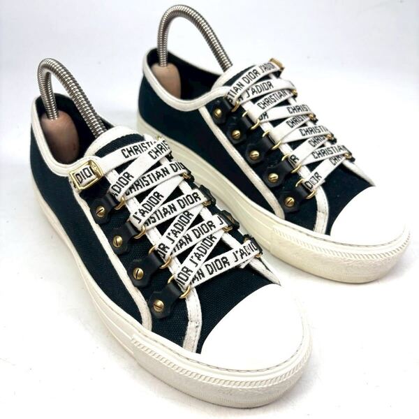 クリスチャンディオール WALK'N DIOR スニーカー 34 22.0cm レディース 即決