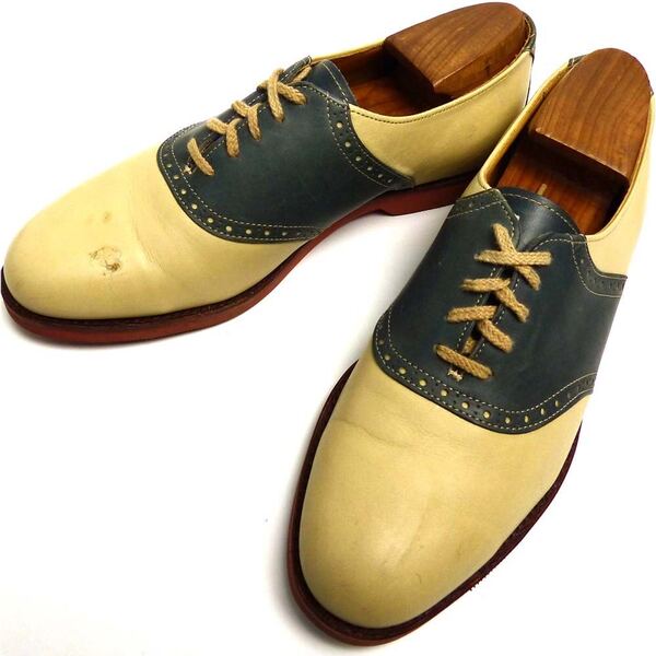 USA製 COLE HAAN / コールハーン サドルシューズ 90D(26.5-27cm相当)(メンズ)【中古】【送料無料】2k-1-056