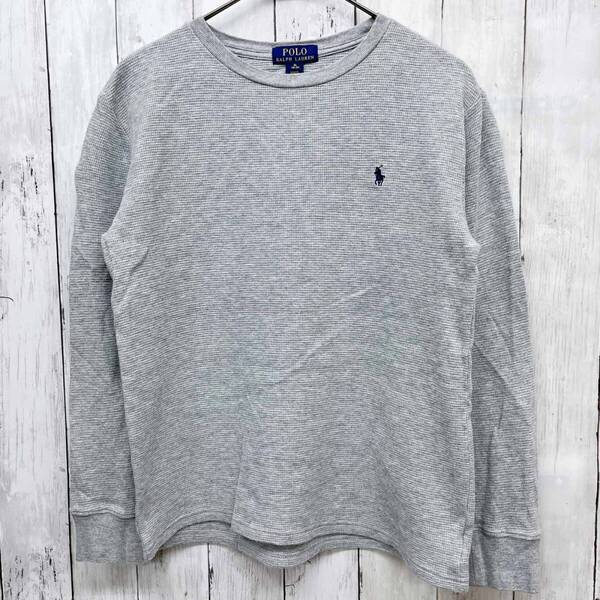 ラルフローレン Ralph Lauren 長袖Tシャツ レディース ワンポイント ワッフルT コットン100% XL(18-20)サイズ 6-360