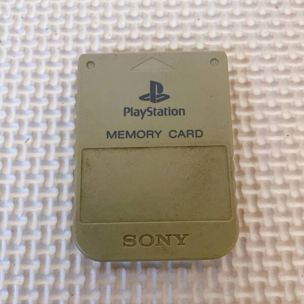 【ジャンク】PS1用 メモリーカード SONY SCPH-1020 カラーグレー 認識確認済み PlayStation PS プレステ