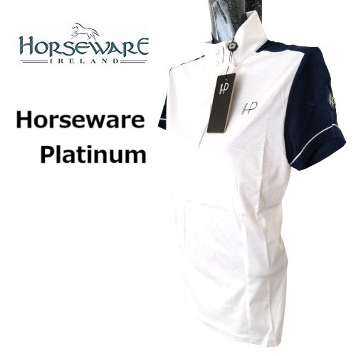 HW 半袖 コンペティションシャツ ショーシャツ UVカット 乗馬 馬術 乗馬ウェア 乗馬用品