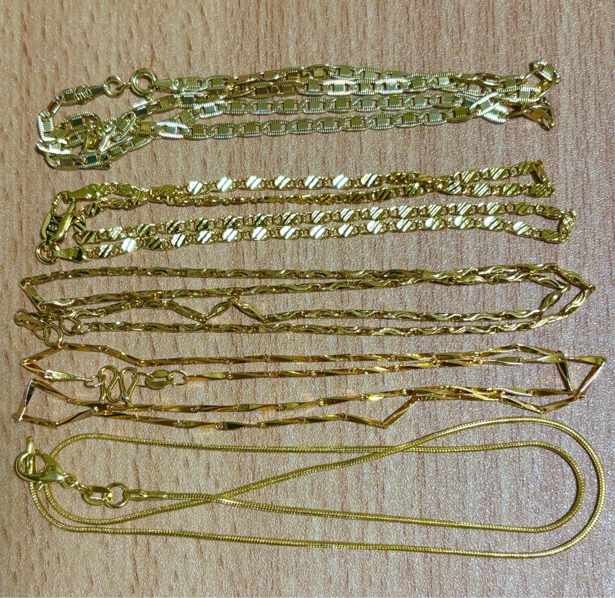 ITALY 18K 刻印有り レディース3連ネックレス 。 中古品 Yahoo!オークション -「italy刻印」(ゴールド) (ネックレス