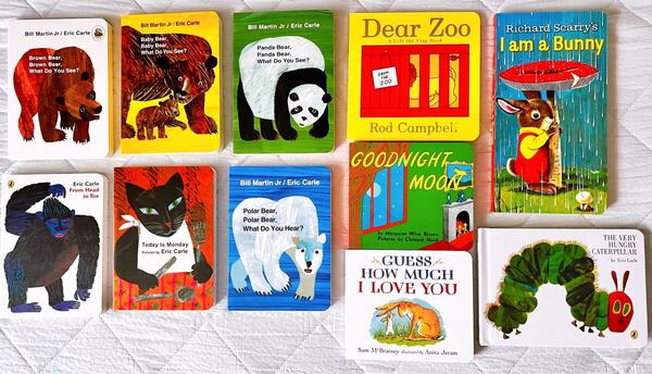11冊セットEric Carle(エリック・カール)ボードブック絵本教材幼児向け 知育絵本 幼稚園教育教材