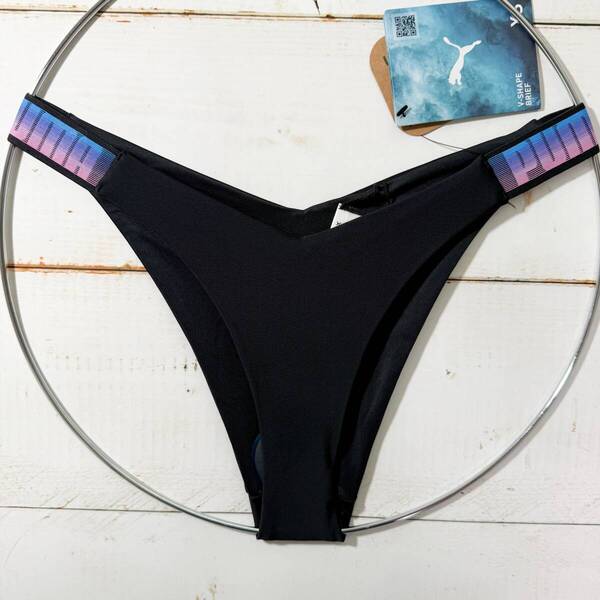 【即決】Puma プーマ 女性用 ビーチバレー ビキニ ショーツ 水着 ブルマ Black Combo 海外XS