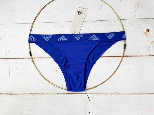【即決】adidas アディダス 女性用 ビーチバレー ビキニ ショーツ 水着 ブルマ Blue 海外S