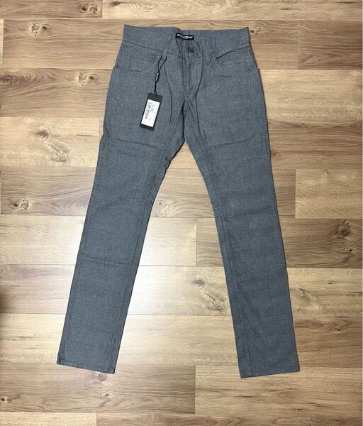価格交渉可 新品タグ付き DOLCE&GABBANA ロゴチケット付き グレンチェック柄 コットン パンツ ② サイズ44 (サイズ46の方も着用可)