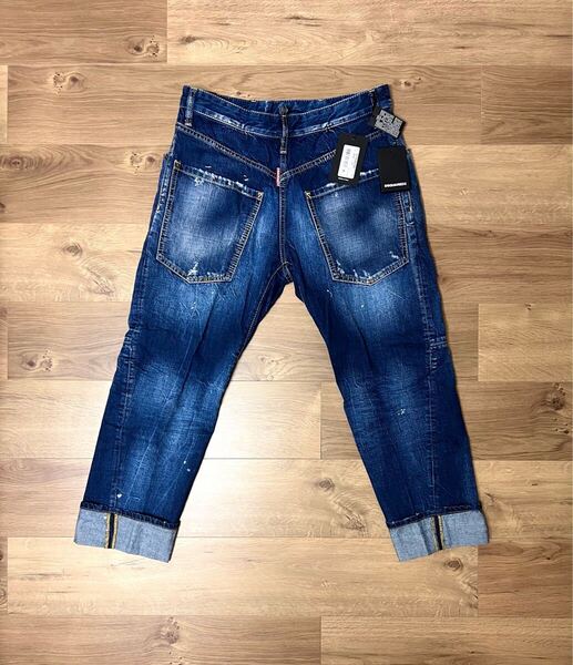 価格交渉可 新品タグ・付属品付き DSQUARED2 前後逆デザイン WORK WEAR JEAN デニム サイズ46 (サイズ44・48の方も着用可)
