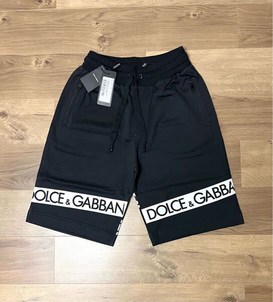 価格交渉可 新品タグ付き DOLCE&GABBANA ロゴ入り コットン ハーフ パンツ #DGMILLENNIALS サイズ46 (サイズ44・48の方も着用可)