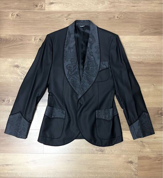 価格交渉可 新品 タグ・付属品・ハンガー・ガーメント付き 豪華織地 DOLCE&GABBANA ジャケット サイズ48 (サイズ44・46・50の方も着用可)