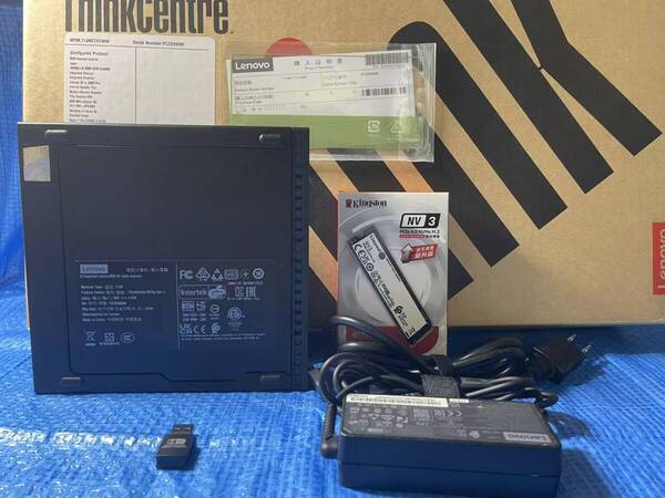 【美品】超小型デスクトップ ビジネスにも最適 高性能 Lenovo Ryzen7 Pro 5750GE メモリ16GB SSD1TB Win11Pro office2019 送料無料