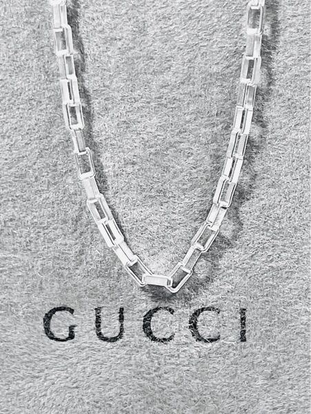 【美品】GUCCI ベネチアチェーン ネックレス 男女兼用 べSV925、リング、ピアス、ブレスレット