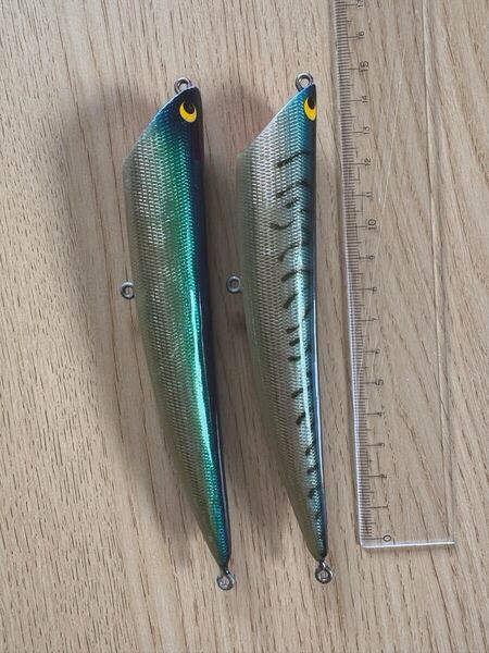 タックルハウス スイミングポッパー 14cm 2点 Twinkle S ウッド製 ヒラメ シーバス TACKLE HOUSE K-TEN リップルポッパー