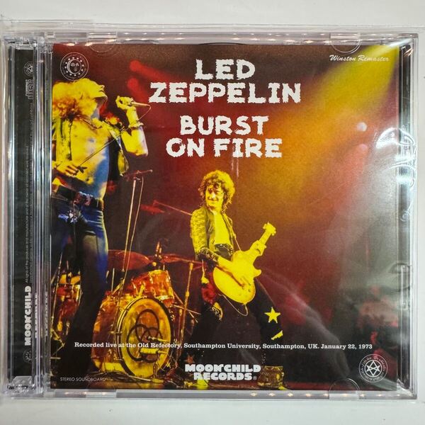 LED ZEPPELIN / BURST ON THE FIRE (2CD) moonchild records とにかく音が良いのがいいんです!という方にお薦めの73年サウサンプトン公演