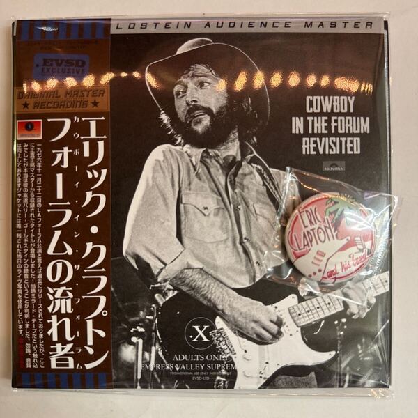 ERIC CLAPTON / COWBOY IN THE FORUM Revisited「フォーラムの流れ者」(2CD+Badge) 遂にバリー・ゴールドスタイン・マスターから収録!