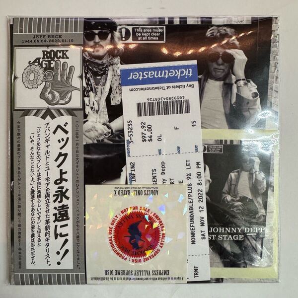 JEFF BECK : LAST STAGE「最期のステージ」 (2CD) 2022年11月12日ネバダ州レノ、グランド・シエラ・リゾートでのラストライヴ!追悼盤
