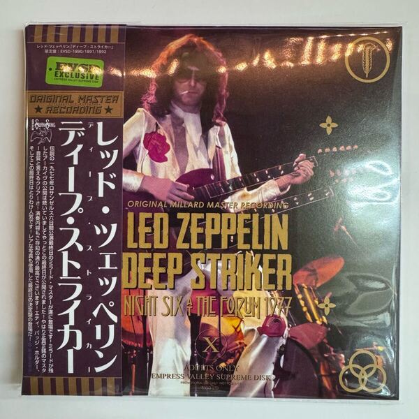 再入荷!LED ZEPPELIN / DEEP STRIKER NEW VERSION (3CD) 遂に登場ミラード・マスター!LA六日間最終日決定版!今回もレアな写真だね★