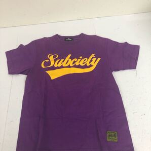 送料無料★Subciety★半袖Tシャツ トップス★Sサイズ★紫#70610sj62 半袖