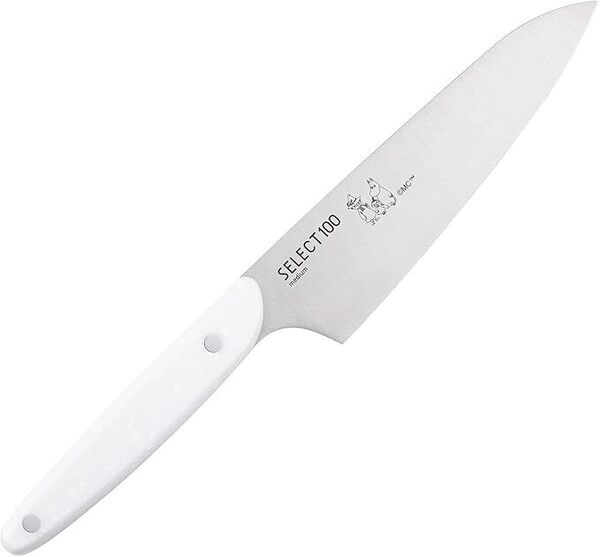貝印 KAI 三徳 包丁 キッチンナイフ ミディアム 145mm 食洗機対応 お手入れ簡単 ホワイト ムーミン×SELECT100 AB5077 0621