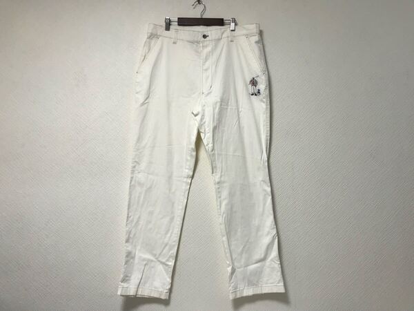 本物シナコバSINACOVAコットンストレッチチノパンツメンズサーフアメカジミリタリーストリートワークビジネスゴルフXL白ホワイト96
