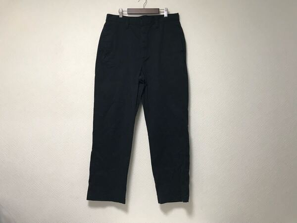 本物カルバンクラインCalvinKleinコットンチノパンツメンズサーフアメカジミリタリーストリートスケーターワークビジネス黒ブラック31M