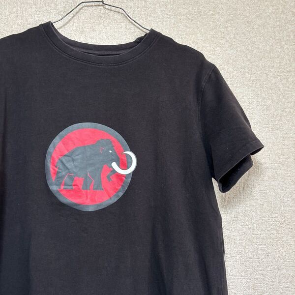 MAMMUT マムート 半袖Tシャツ バックプリント 刺繍ロゴ ASIA Lサイズ