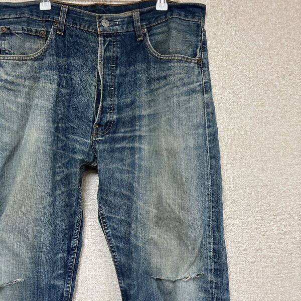 【ダメージあり】 Y2K levi'sリーバイス 501 W34L32 刻印359 フィリピン製 ビンテージ デニム メンズLサイズ相当