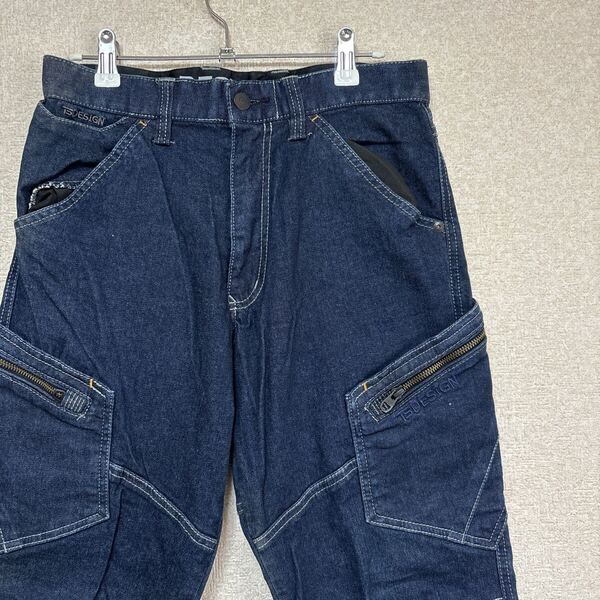 【キレイめ大人スタイル】 TS DESIGN メンズカーゴパンツ 5114 ネイビー メンズSサイズ ストレッチあり ワークパンツ