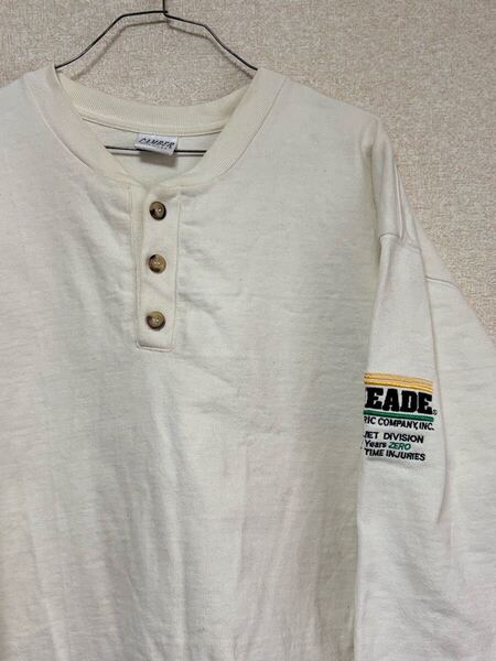 希少 【ビッグサイズ】 CAMBER キャンバー USA製 ヘンリーネック 肉厚ロンT 長袖Tシャツ サイズ2XL