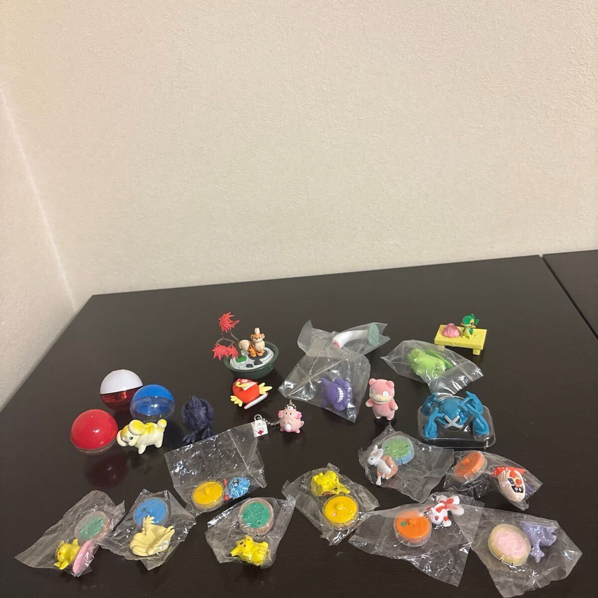 ポケモン　ガチャ　フィギュア　キャラクタースタンプ　おまけ付き ◇【まとめ売り】ポケモン フィギュア キーホルダー カプセル