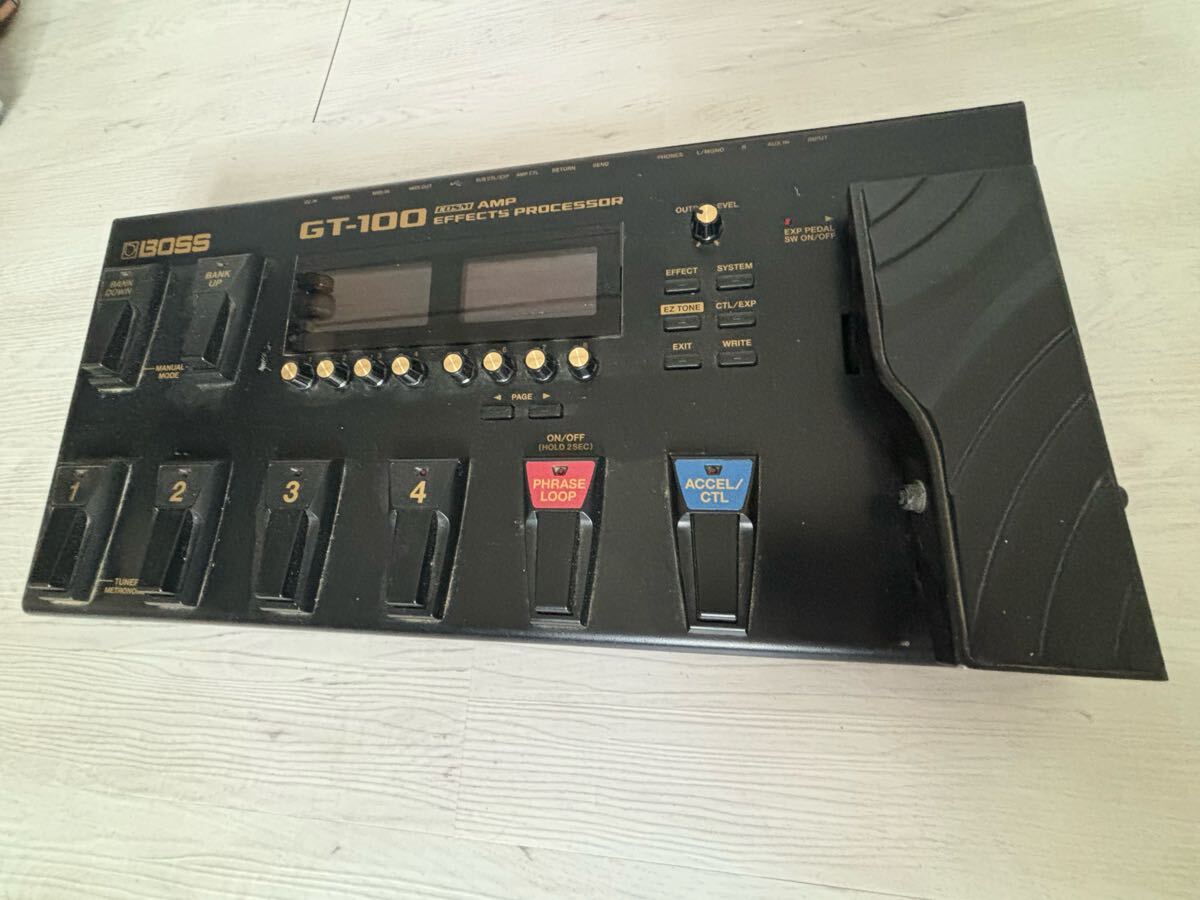 ジャンク　BOSS GT-100 エフェクトプロセッサー Amazon.co.jp: BOSS/GT-100 COSM Amp Effects Processor ボス