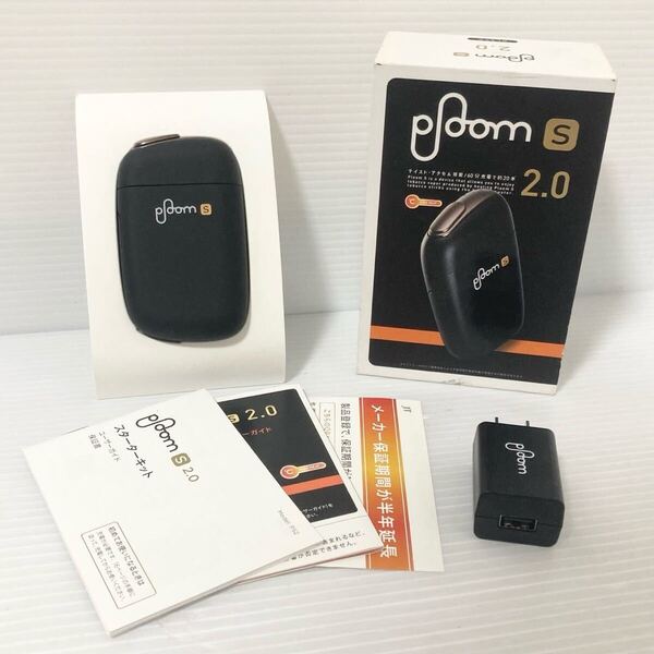 JT 加熱式タバコ 電子タバコ Ploom S 2.0 スターターキット ブラック 通電確認済み