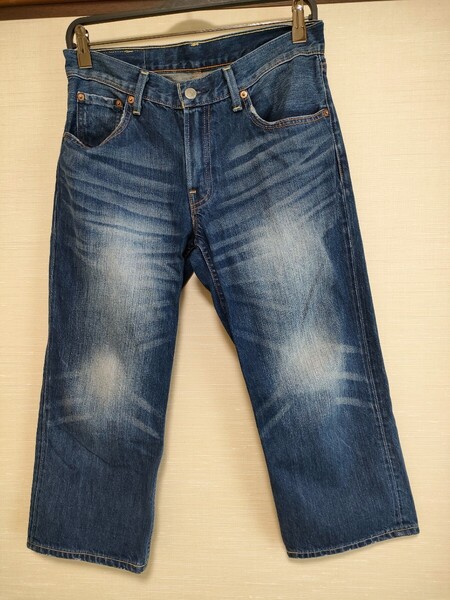 【洗濯済】 Levis リーバイス 502 W30 L21 ハーフパンツ 短パン ジーパン ジーンズ デニム 048