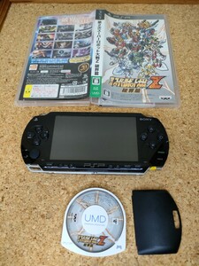 【動作確認済】PSP 1000 ピアノブラック 第2次スーパーロボット大戦Z 破界篇付