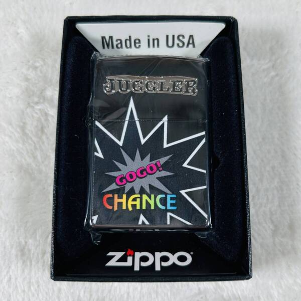 新品未使用 ZIPPO ジッポー GOGO JUGGLER ジャグラー ツノッチ つのっち ブラック 箱付き 1