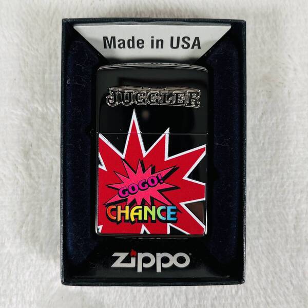 新品未使用 ZIPPO ジッポー GOGO JUGGLER ジャグラー ツノッチ つのっち ブラック レッド 箱付き 1