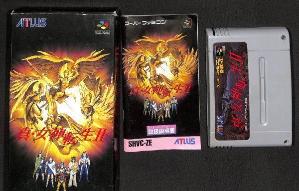 SFC《スーパーファミコン》 真女神転生Ⅱ 箱・説明書付 「起動確認済」